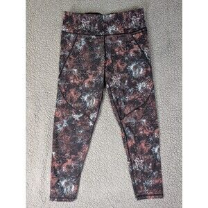 Women’s Sweaty Betty Multicolor: Black Pink The Power 7/8 Leggings Size Medium